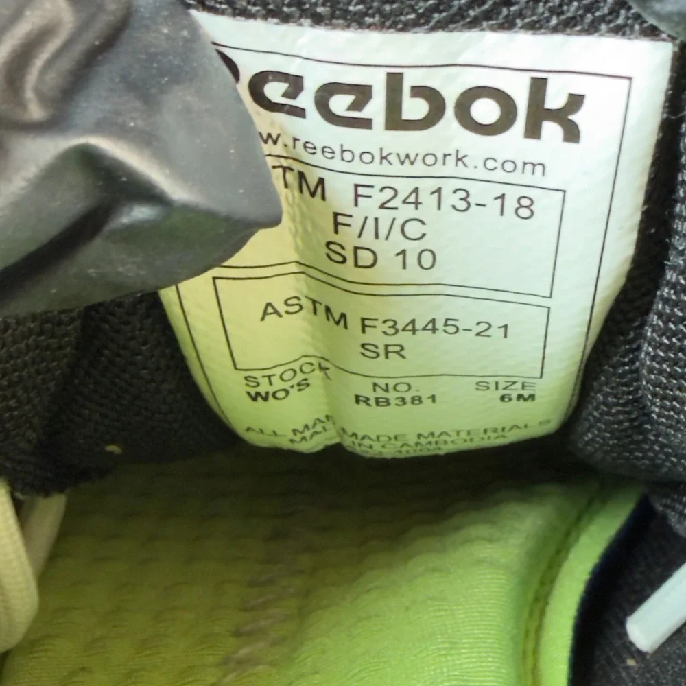 Reebok Nano X1 Adventure Womens 6 M Work Shoes Composite Safety Toe Lace Up‎ Low